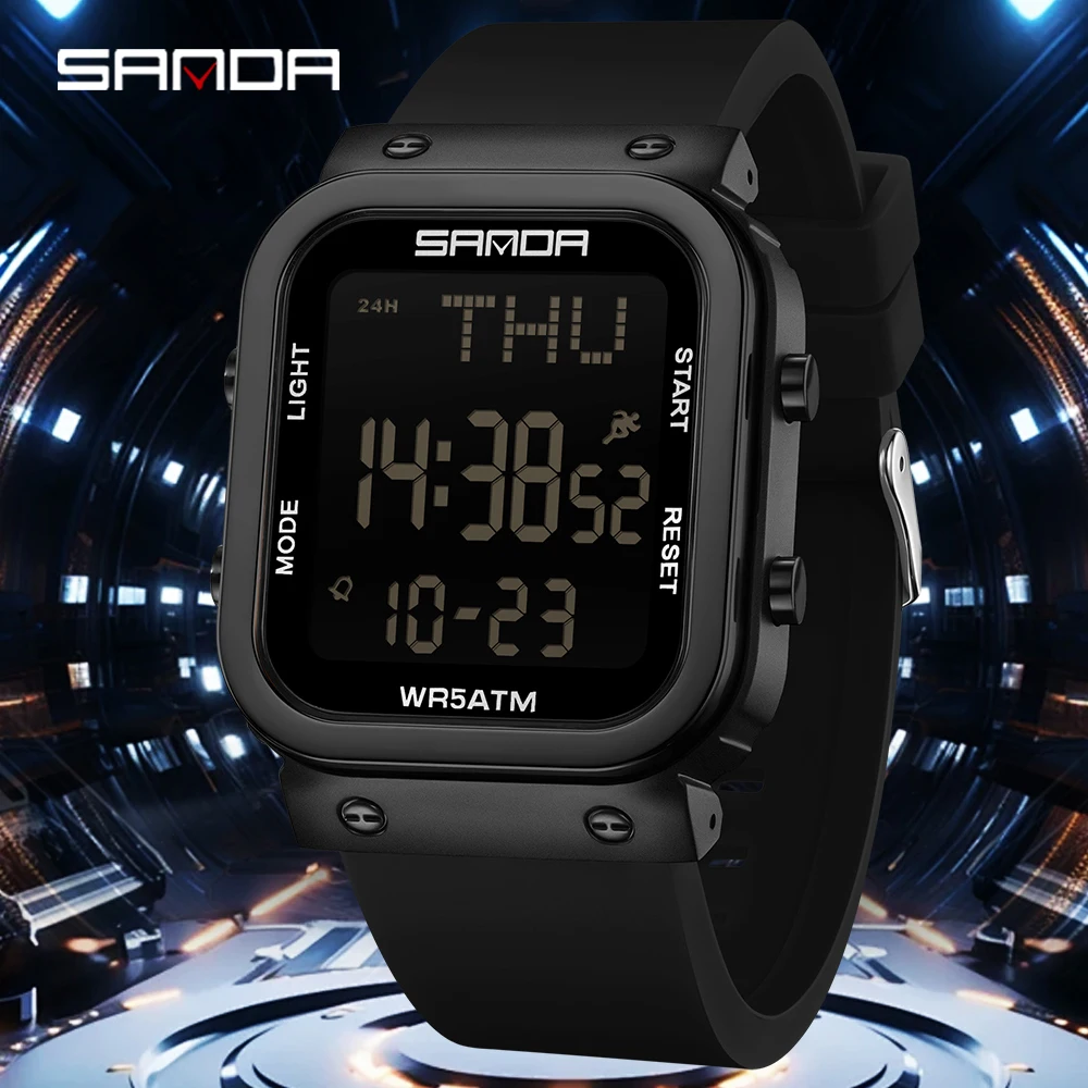 Electronics Gadgets For Men - Zegarek cyfrowy SANDA męski wojskowy sportowy