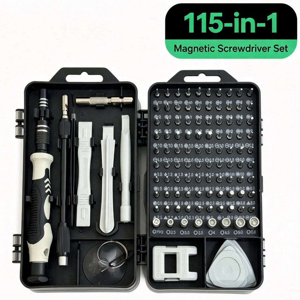 Electronics Repair Gadgets - Zestaw precyzyjnych śrubokrętów 115 w 1,