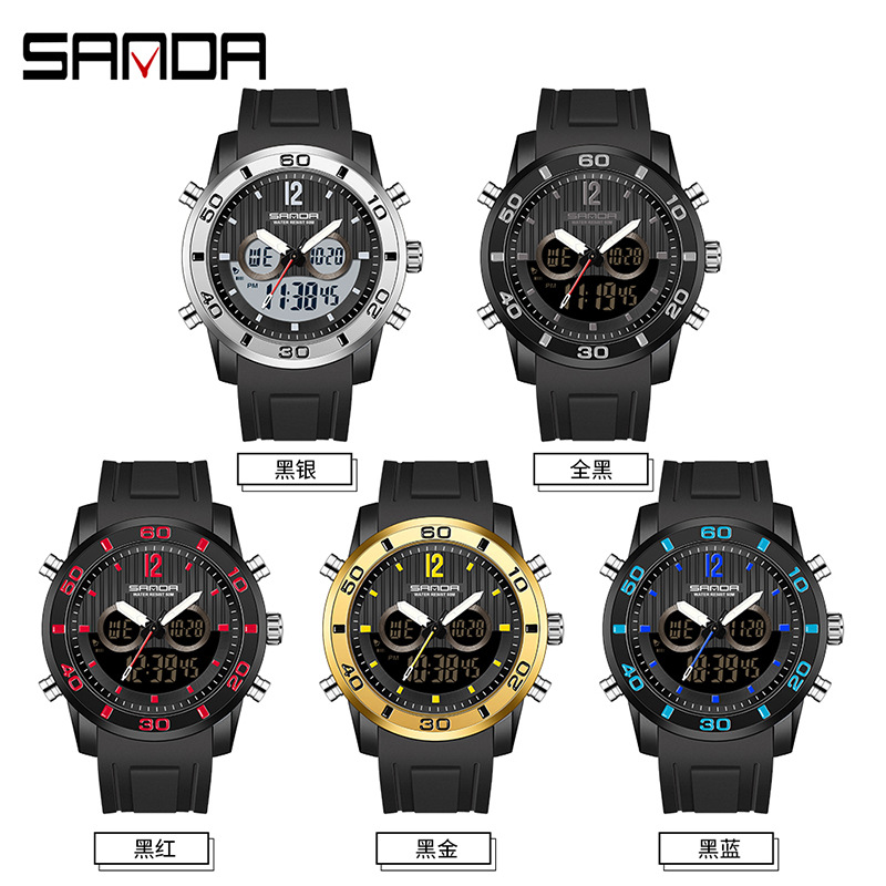 Electronic Gift - Elektroniczny zegarek SANDA męski sportowy i