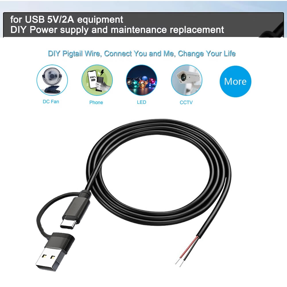 DC 2-pinowy kabel zasilający U – Electronics Repair Gadgets recenzja i cena