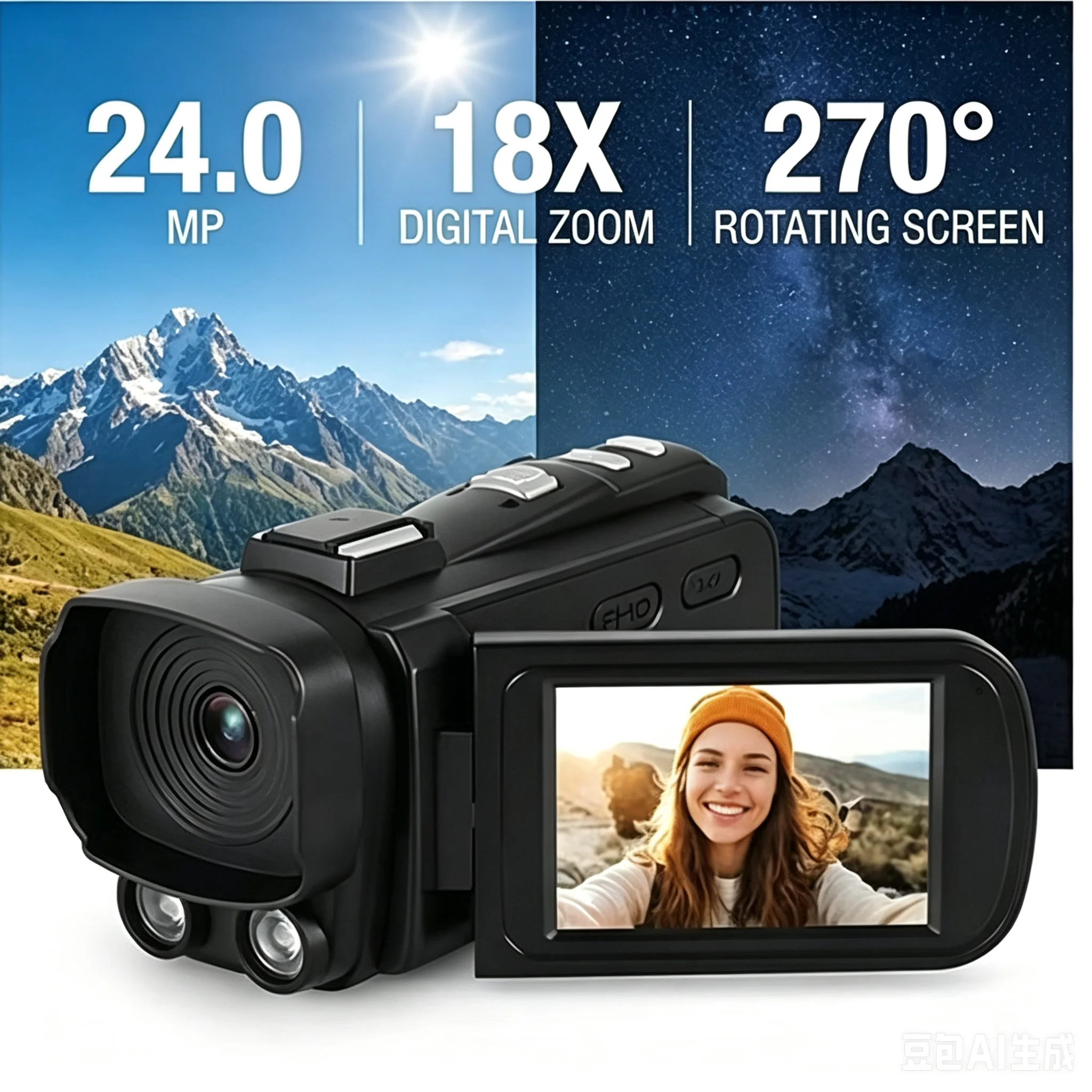 Kamera cyfrowa 1080P Full HD,  – Electronic Gadgets For Home recenzja i cena
