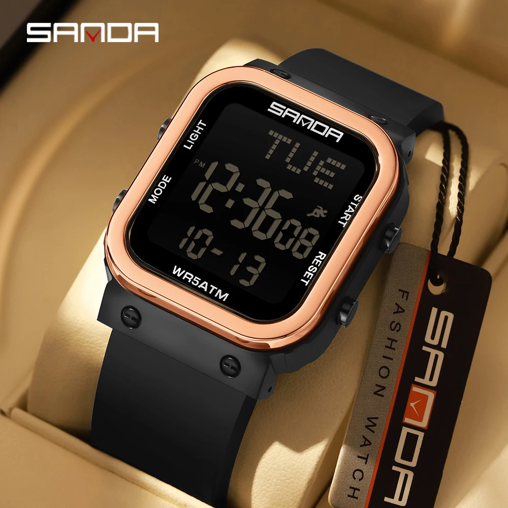 Zegarek cyfrowy SANDA męski wo – Electronics Gadgets For Men recenzja i cena