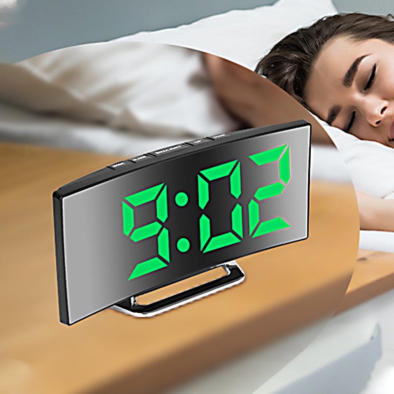 Cyfrowy budzik LED z zakrzywio – Electronic Gadgets For Home recenzja i cena